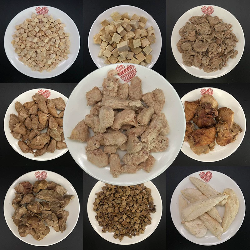 Ледяные закуски: куриные сердца, куриный вкус, кубики утиного мяса, лосось, куриная грудка, яичный желток перепела, треска, перепелиный производитель, оптовая продажа