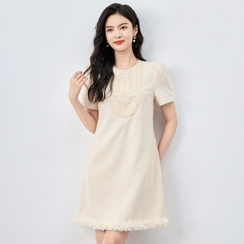 Đầm suông nữ midi hè da đen — 2415605 - Da đen chi tiết 8