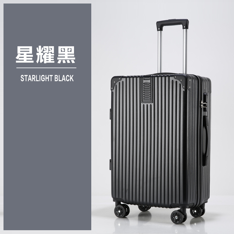 Maleta con ruedas universales, maleta con ruedas para estudiantes, maleta de 20 pulgadas, maleta de viaje, maleta con cerradura de código de embarque, maleta de cuero de gran capacidad.