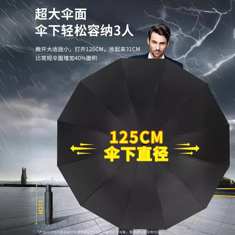 雨伞大号超大男女双人手动晴雨两用加大加固学生折叠加厚遮阳黑胶|undefined