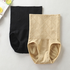 Women's High Waist Seamless Tummy Control Pants Postpartum Belly Shaping Honeycomb Waist Trainer Hip Lifter Body Shaping Panties for Women