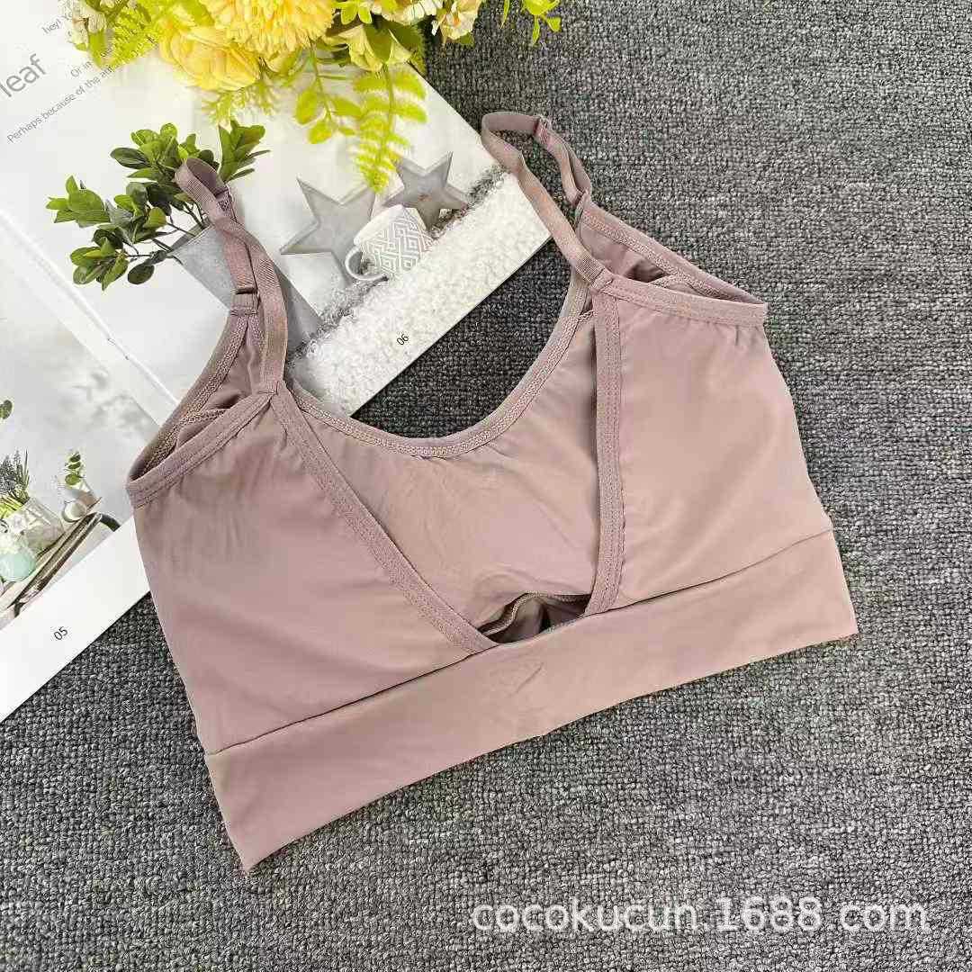 1123# inventario de bajo precio ropa interior damas cabina anti-caída sin costura de alta elasticidad yoga sujetador deportivo