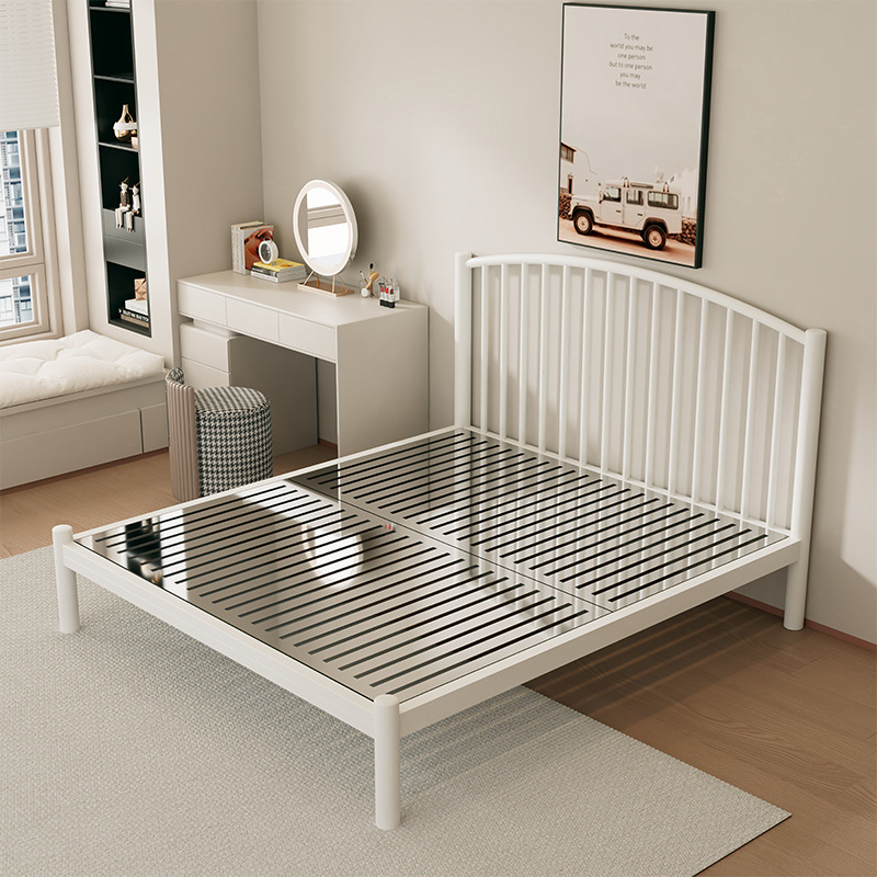 304 soft arc bedside moon frost white + stainless steel bed board