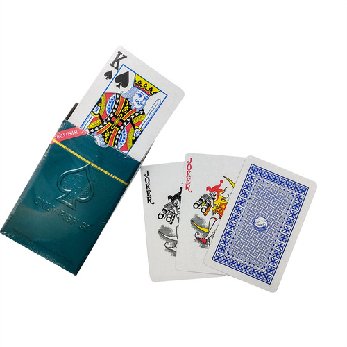 纸扑克牌 8098扑克厂家跨境外贸直销灰芯纸休闲来图logo批发