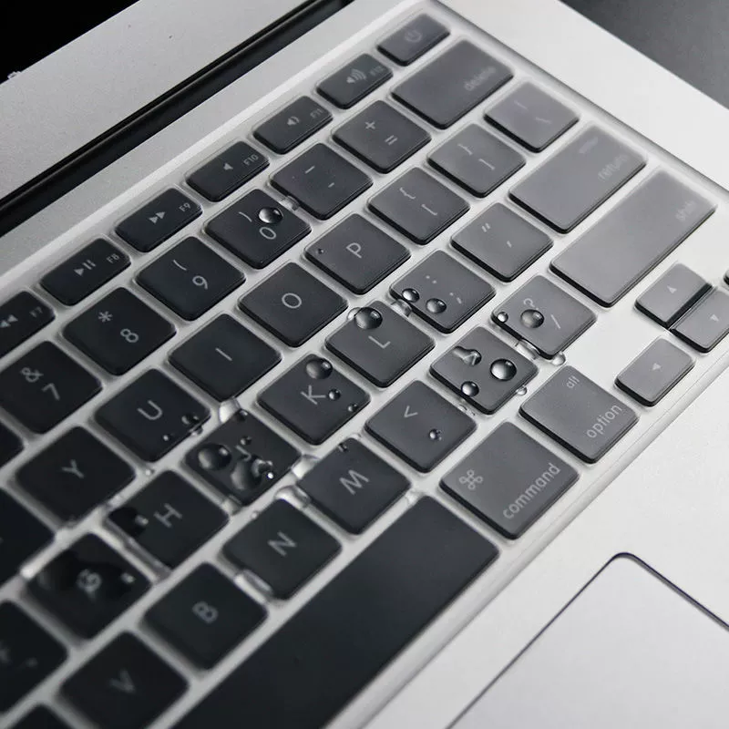 Защитная пленка для клавиатуры (Apple MacBook), нано‑серебряная микрокристаллическая прозрачная накладка на клавиатуру, против пятен