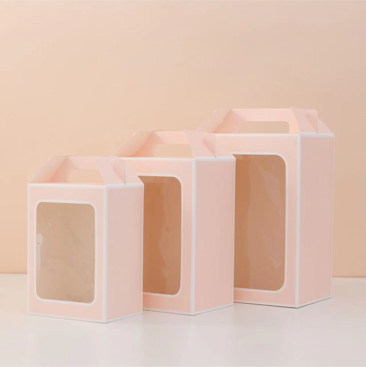 Bolso bolsa de regalo al por mayor caja de regalo Festival de boda ventana transparente bolsa de regalo de embalaje de moda