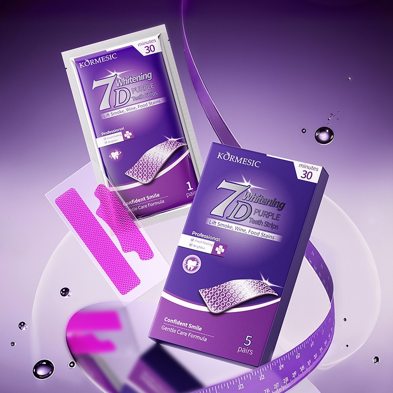 Cross-border foreign trade KORMESIC purple tooth whitening strips…