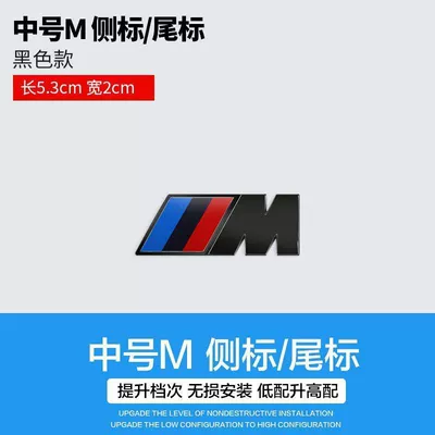 rear number and letter car logo M – Car logo - standard-m-1