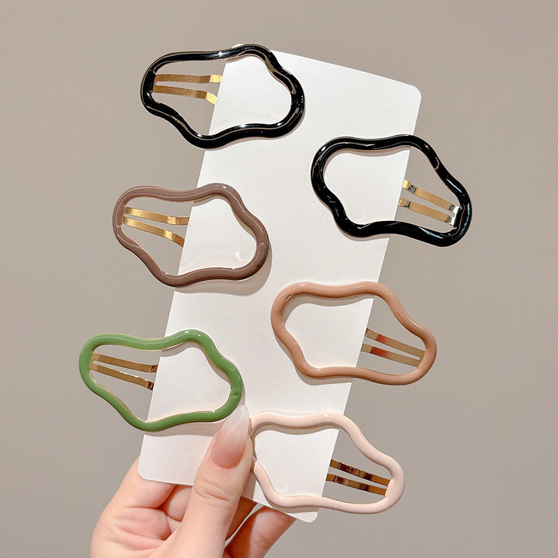 Nuevo clip de BB dopamina de color estrella de pentaco pequeño clip de cabello para niños tocado para niños lindos bordes laterales clip de cabello