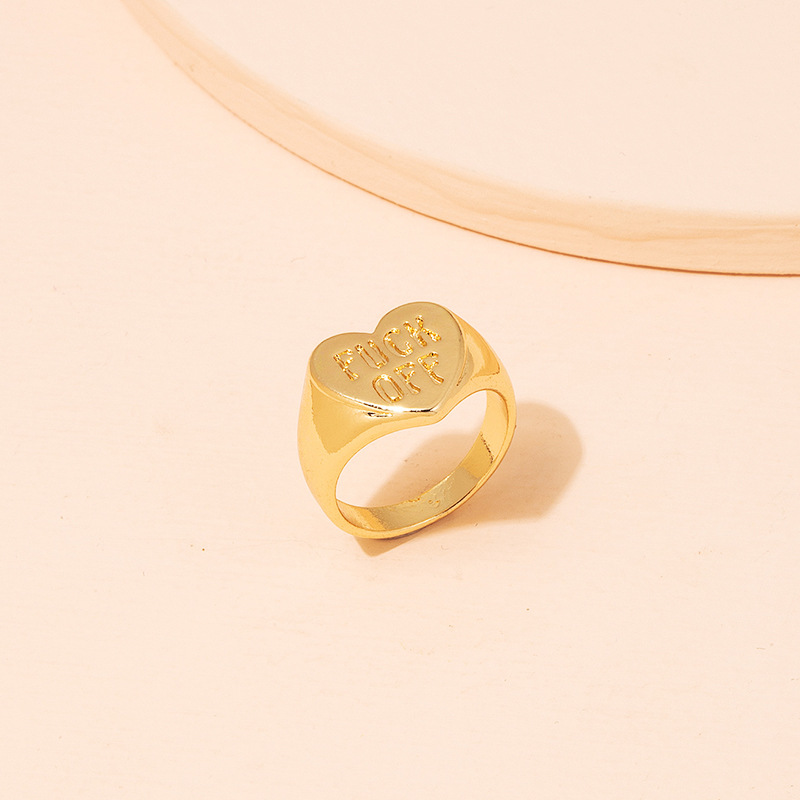 new simple fashion letter love ring