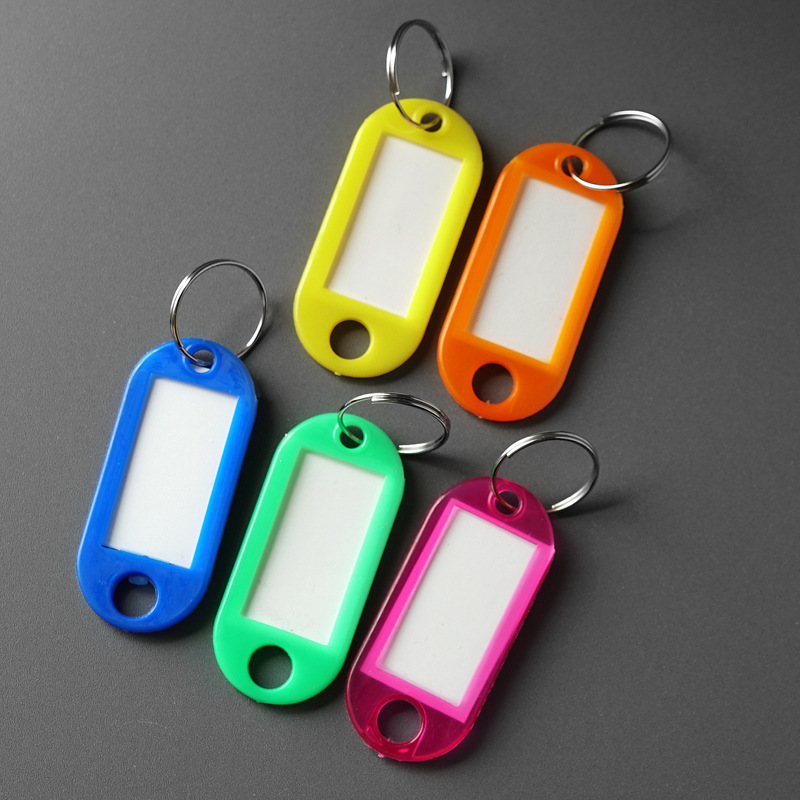 Amazon hot sale plastic PP keychain tag luggage tag Hotel Hotel number category card key card