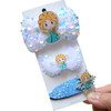 Children's hair accessory with bow for princess, hairgrip, hairpins, “Frozen”