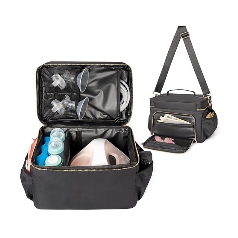 New Portable Mommy Shoulder Bag, Breast Pump Storage, Multi-Compartment Bag, Milk Bottle Storage, Baby Storage Bag, Mommy Bag New Portable Mommy Shoulder Bag, Breast Pump Storage, Multi-Compartment Bag, Milk Bottle Storage, Baby Storage Bag, Mommy Bag
