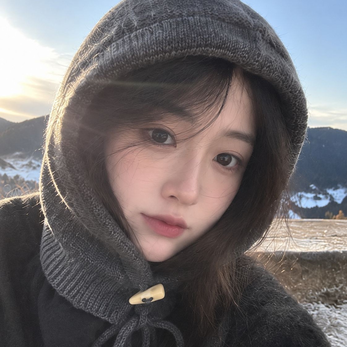 바라클라파 모자녀 겨울 보온 목도리 올인원 헤드커버 귀보호대 털모자 비