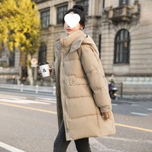 2024新款棉服女中长款宽松加厚棉衣外套冬季小众设计茧型时尚棉袄