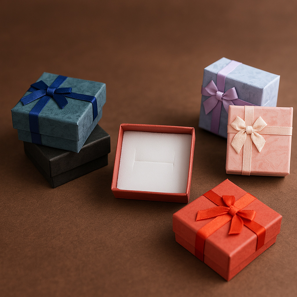 Caja de papel cubierta de cielo y tierra de nubes Caja de embalaje de joyería de estilo ins Collar multifuncional Pendientes Anillo Caja de regalo al por mayor