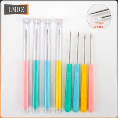 PACK colorful plastic cone needles awls pick stitching leather piercing sewing bottom thousand through hand stitching tools