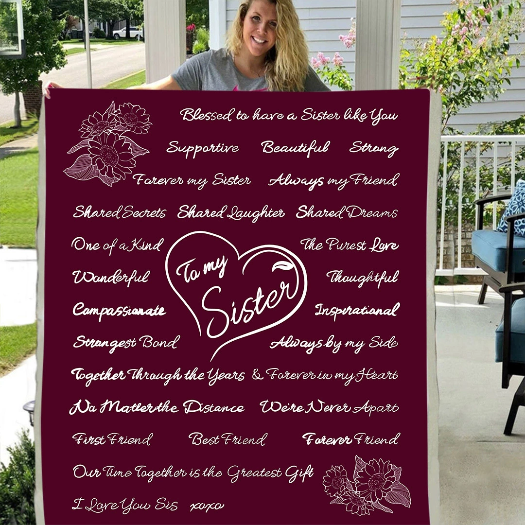 Amazon для взрослых и детей 3D цифровая печать Фланелевое хлопковое бархатное утолщенное Двухслойное одеяло подарок сестре