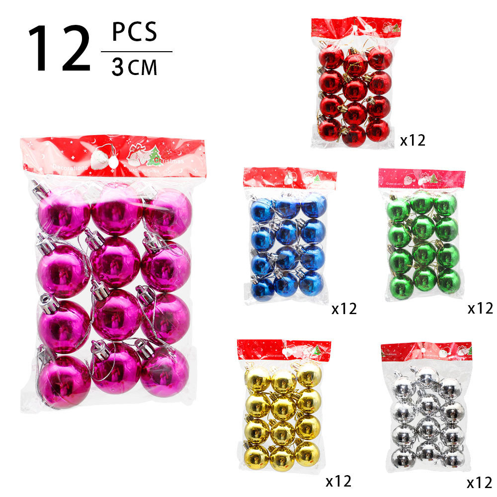 Bolas de decoración navideña Bolas populares para decoración de ventanas navideñas Colgantes de decoración para árboles de Navidad Bolas colgantes de decoración navideña