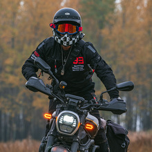摩托车骑行服飞行员夹克摩托机车棒球服四季可拆卸内胆防水外套