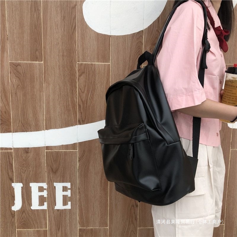 学生シンプルな無地バックパック高校生スクールバッグ女子学生韓国語バージョンシンプルな多用途旅行バックパック|undefined