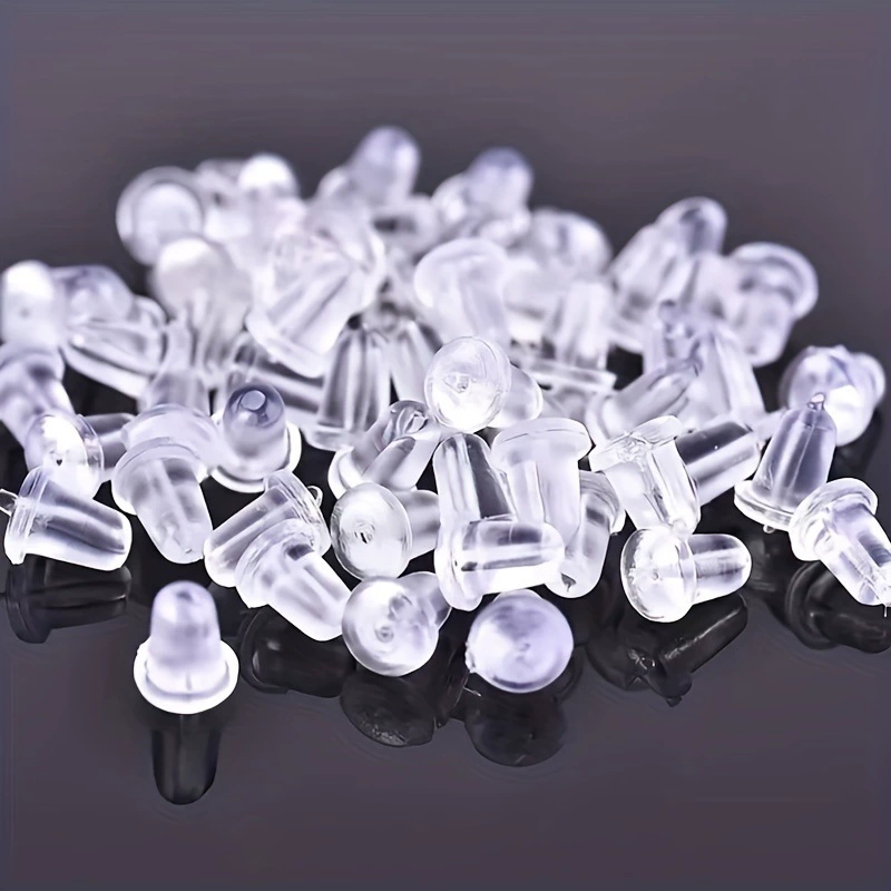 Transparent silicone accessory, earrings with accessories, earplugs handmade, DIY