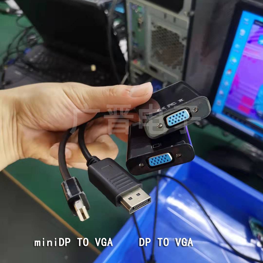 Tarjeta gráfica del ordenador HD DisplayPort gran DP a VGA Monitor adaptador de cable adaptador al por mayor