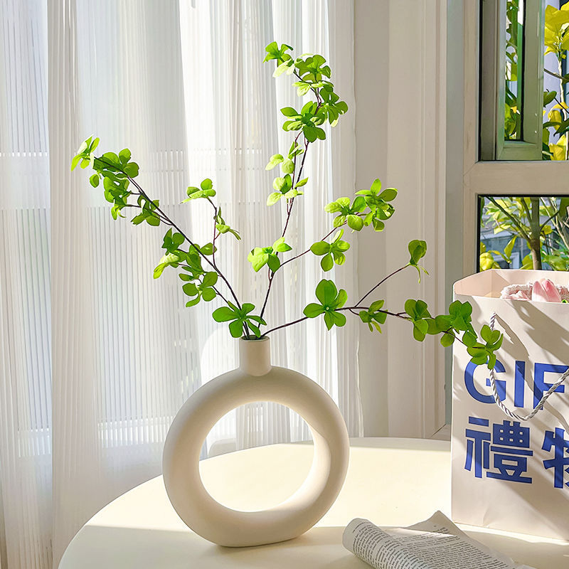 軽豪華シミュレーション緑植馬酔木吊鐘客間生け花客間テレビ盤装飾品シミュレーション花花瓶装飾品|undefined