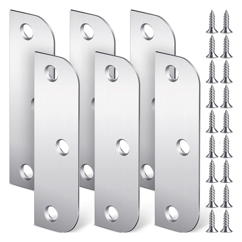 Junta de relleno de bisagra de puerta de acero inoxidable junta de bisagra de puerta de cubierta de agujero de puerta bisagra en blanco con tornillo al por mayor