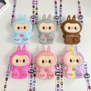 2024 New Coin Purse All-match Shoulder Bag Labu Silicone Bag Children's Cartoon Coin Purse Brala Bubble