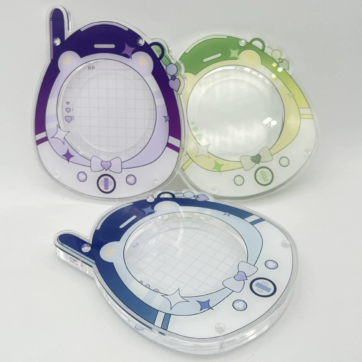 Genuine acrylic Tamagotchi, table stand, storage box