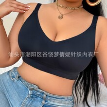 欧美大码跨境爆款亚马逊希音temu专用软支撑无痕内衣大胸文无钢圈