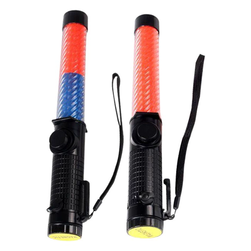 Зарядная дорожная дубинка красный синий двухцветный многофункциональный концерт флуоресцентная палка спасательная светодиодная сигнальная лампа