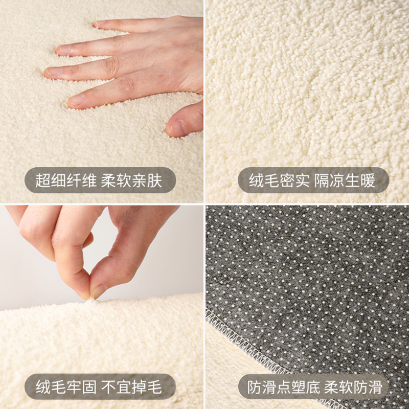 Círculos animados alfombras de habitación de niños adornos dormitorios alfombras de cama cojín de escalada redonda gruesa esterilla de estudio de niñas frotar