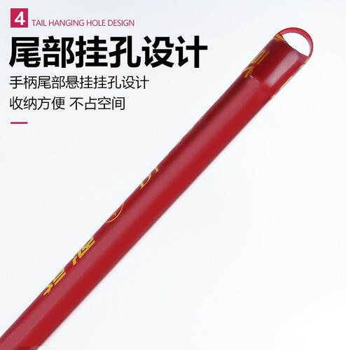 Single School Household Hard Plastic Broom with Straw Bristles, Environmental Protection Water Sweeping Outdoor Broom Head, Wooden Handle Ordinary Broom