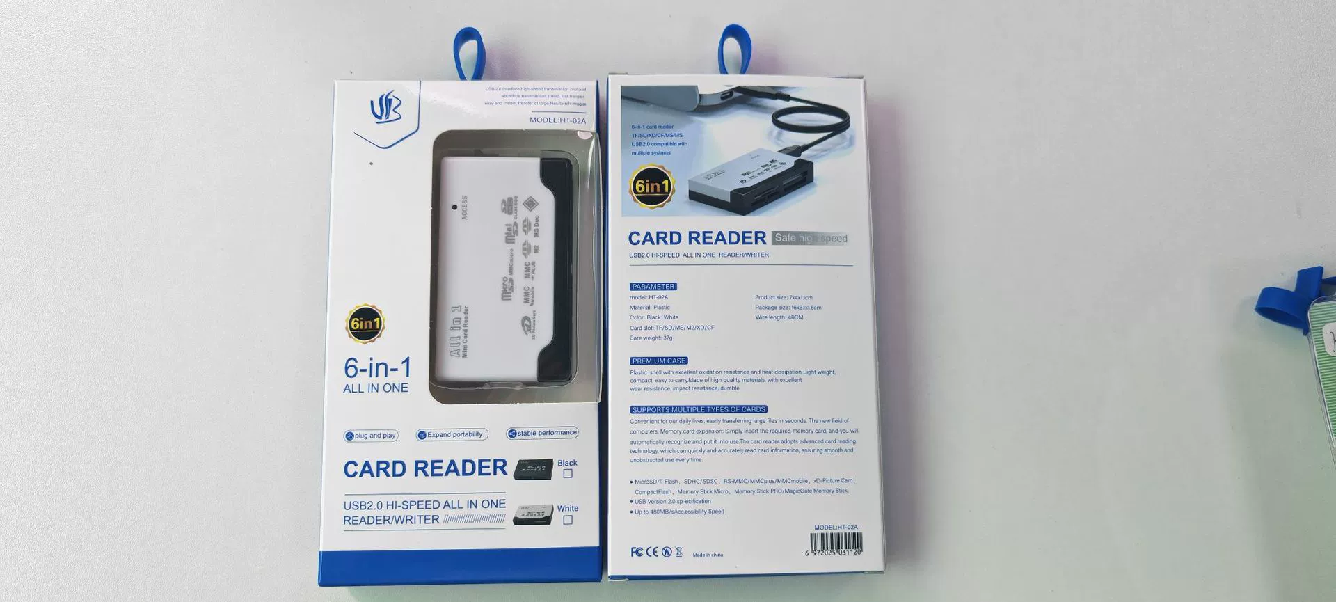Spot USB2.0 card reader multi -pair high -speed mobile phone memory card TF/CF six -in -one password box reader