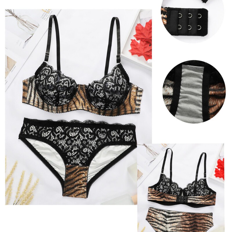 Cross-border sexy underwear underwear suit European and American fashion gathered hollow sexy bra suit supply