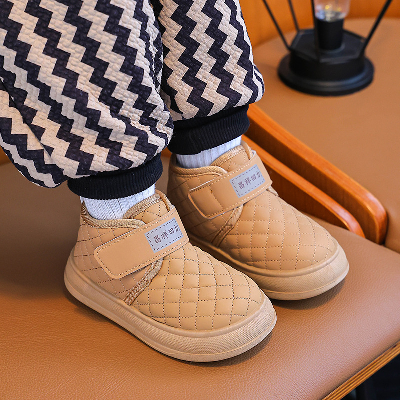 Winter Kidsren's Snow Boots for Boys and Girls, Thick Velvet Short Boots, Thickeneded Warm Kidsren's Shoes, Baby Cotton New Boots