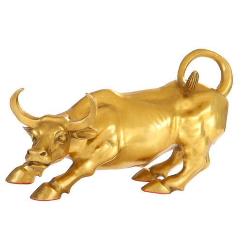 Good brass Wall Street copper bull ornaments prosperous market Taurus zodiac bull stock market bull opening handicrafts manufacturer wholesale