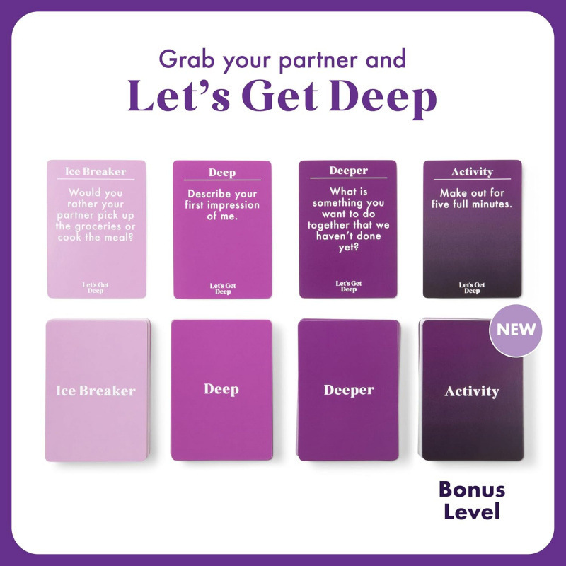 Let's Get Deep by Relatable, A Question Card Game for Couple|undefined