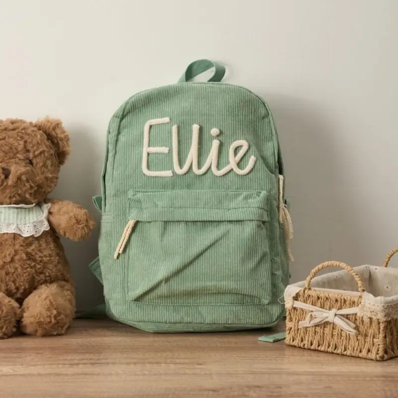 ETSY 手工粗毛线个性姓名简约百搭初高中双肩包|undefined