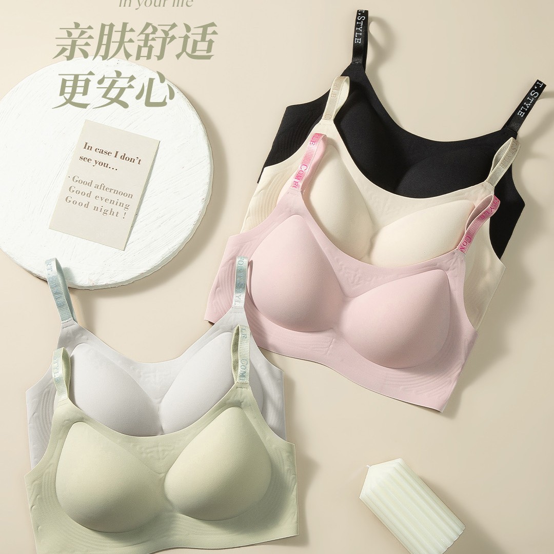 Venta directa de fábrica comercio electrónico transfronterizo Sudeste de Asia Vietnam Tailandia damas sin costuras sujetador de recogida lateral cómodo