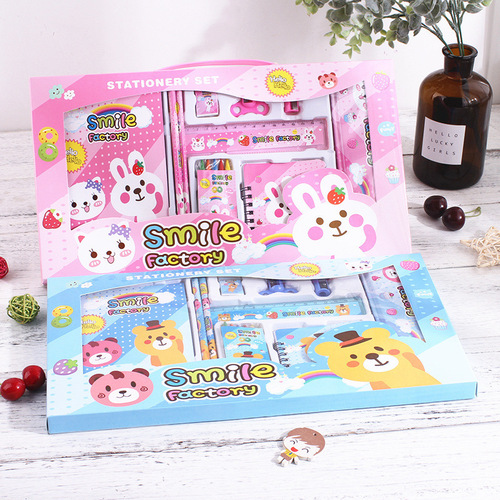 Creative stationery set gift box for children, primary school students, gift pack, student school supplies, prizes, event gifts, wholesale