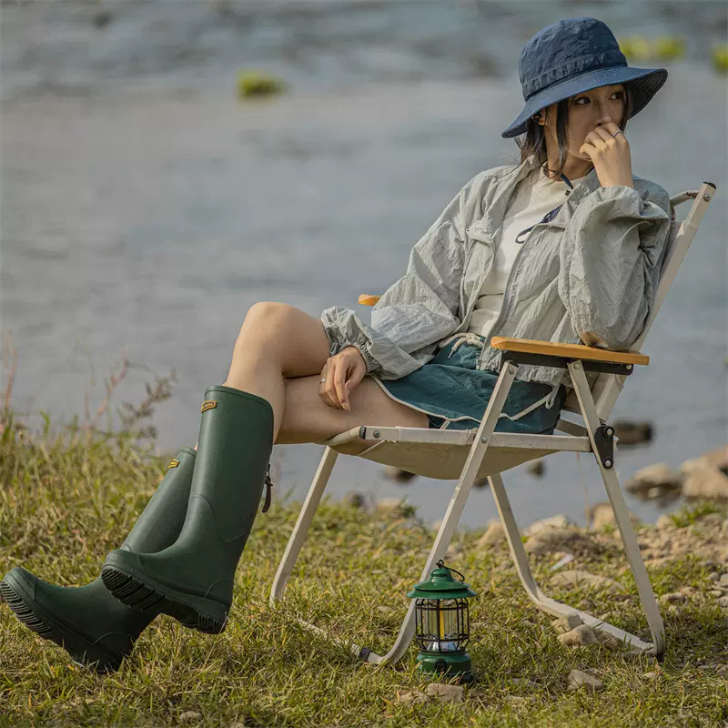 高筒雨鞋女日系防滑防水情侣雨靴男长筒洗车工作耐磨胶鞋钓鱼水鞋