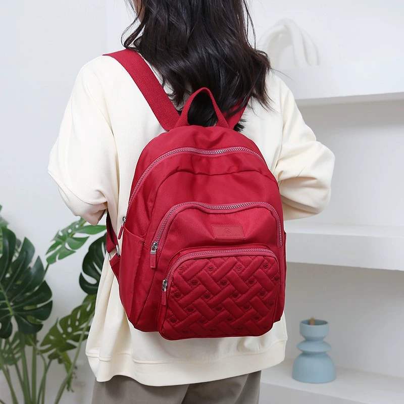 Backpack, capacious shoulder bag for leisure for mother, for students