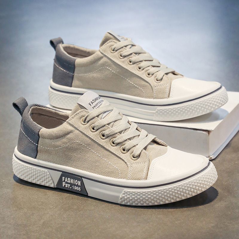 Zapatos de lona para hombres nuevos zapatos blancos de otoño de moda coreana zapatos de skate juveniles zapatos deportivos casuales para hombres