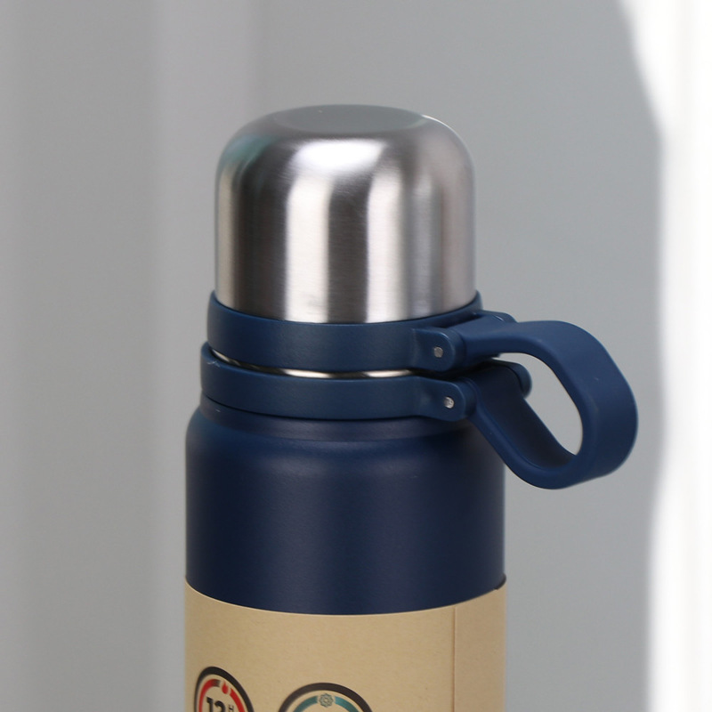 Taza de aislamiento térmico de gran capacidad para hombres y mujeres taza de agua deportiva cubierta de acero hervidor de agua al aire libre taza de acero inoxidable portátil comercio exterior transfronterizo