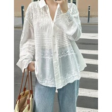 I 35195 French Style Embroidered Lace Shirt ��ʽ�������