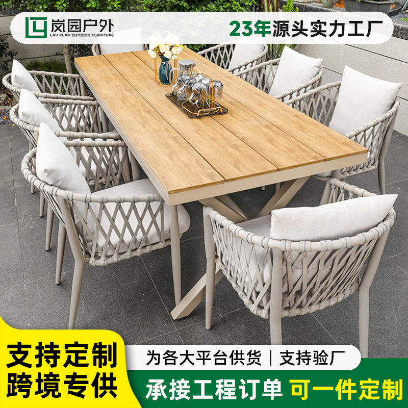 Outdoor Tables and Chairs, Courtyard Outdoor Leisure Rattan Dining Table and Chair Set, Garden Terrace Rattan Chairs, Rattan Balcony Tables and Chairs