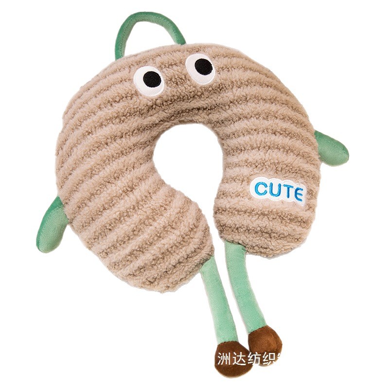 Cachemira adorable almohada en forma de U almohada de viaje almohada de cuello avión almohada de cuello almohada de siesta almohada de memoria almohada de algodón almohada de cuello